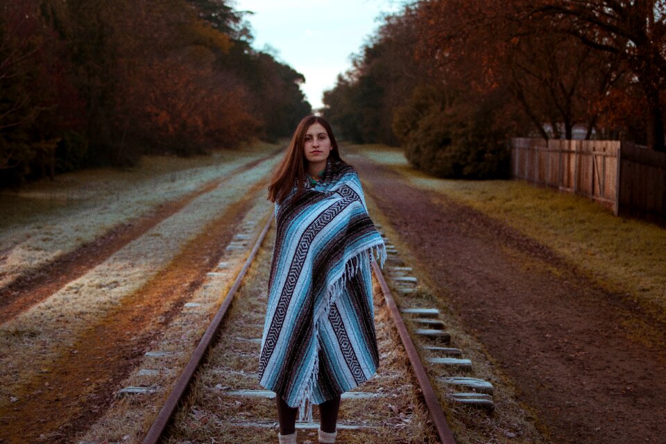 Walking railway track