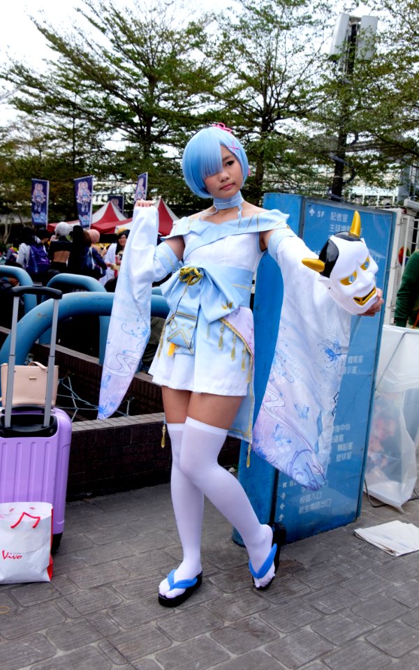 Cosplayer of Rem, Zero Starting Life in Another World at CWT45 20170204a