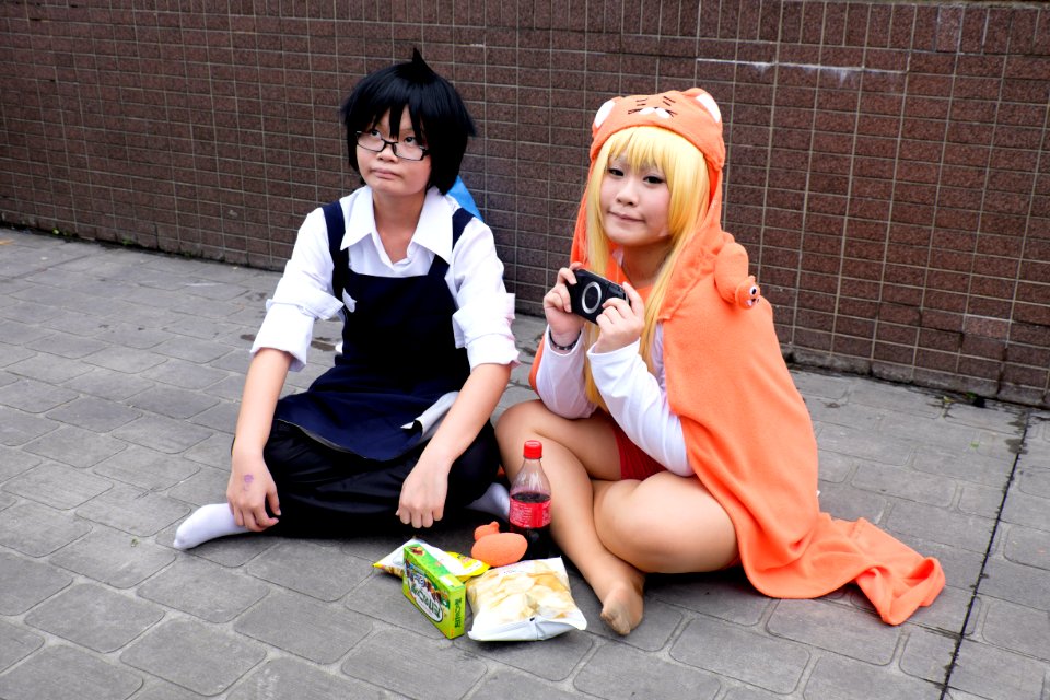Cosplayers of Umaru Doma and Taihei Doma, Himouto! Umaru-chan at CWT40 20150809