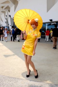 Cosplayer of Rin Hoshizora, Love Live! in PF22 20150509