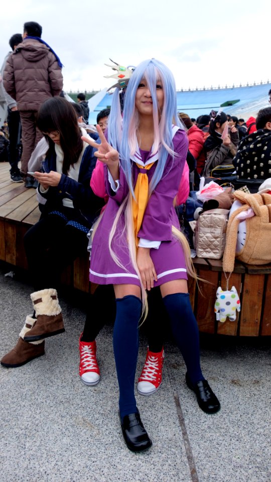 Cosplayer of Shiro, No Game No Life at FF25 20150131