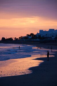 The atlantic ocean sky evening
