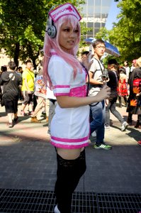 Cosplayer of Super Sonico in FF24 20140727