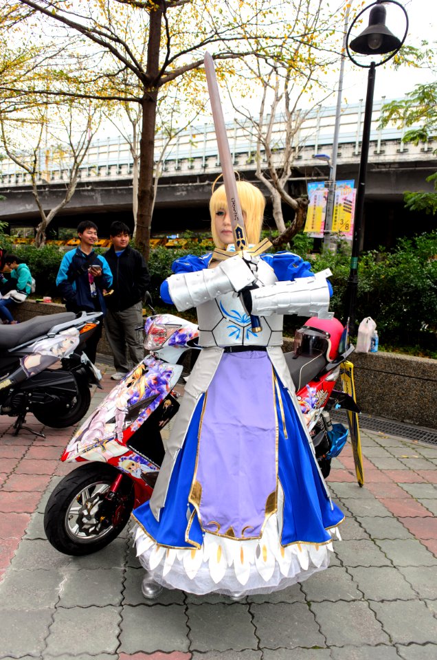 Cosplayer of Saber with Saber Lily Itansha in CWT39 20150228