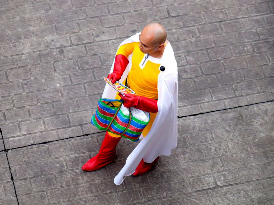 Cosplayer of Saitama, One Punch-Man Top View at CWT41 20151212