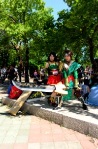 Cosplayers of Guan Ping and Guan Yinping, Dynasty Warriors 8 at FF24 20140727