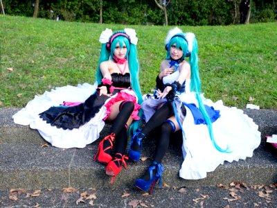 Cosplayers of Hatsune Miku at CWT42 20160213