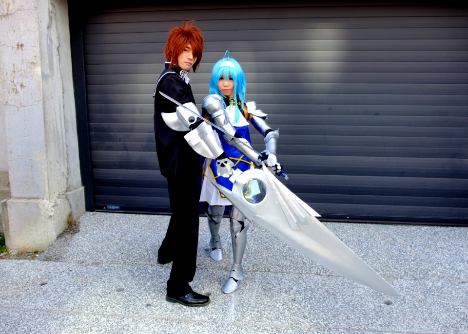 Cosplayers of Basara Tojo and Yuki Nonaka, The Testament of Sister New Devil at FFK8 20151129