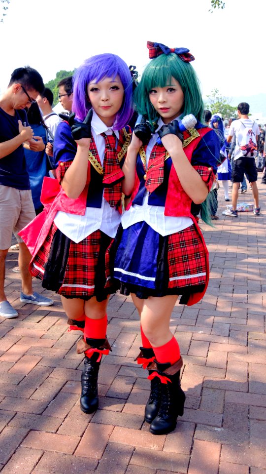 Cosplayers of Atsuko Maeda the 13th and Minami Takahashi the 5th, AKB0048 at FFK8 20151129