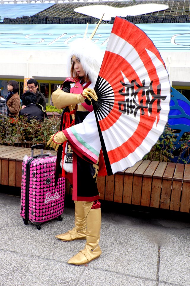 Cosplayer of Mitsunari Ishida, Sengoku Musou 3 in FF25 20150201a