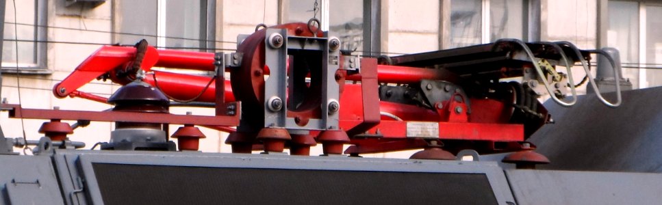 Current collector of electric locomotive 2ES6-159 (01)