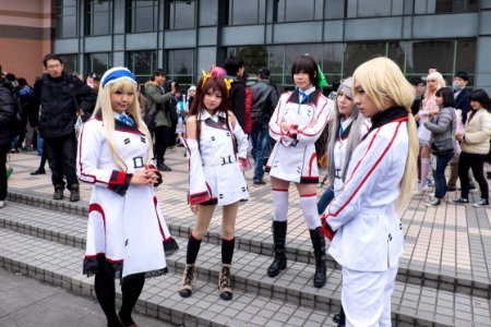 Cosplayers of Infinite Stratos Heroines Group in CWT39 20150301s