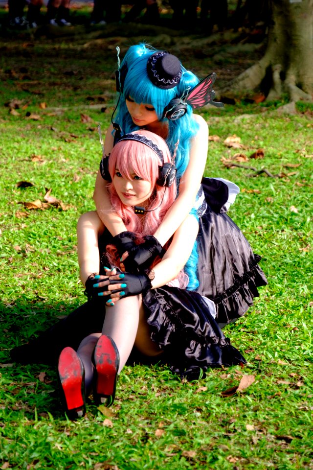 Cosplayers of Hatsune Miku and Megurine Luka at CWT41 20151213