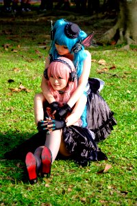 Cosplayers of Hatsune Miku and Megurine Luka at CWT41 20151213