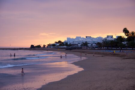 Sand sunset sky photo