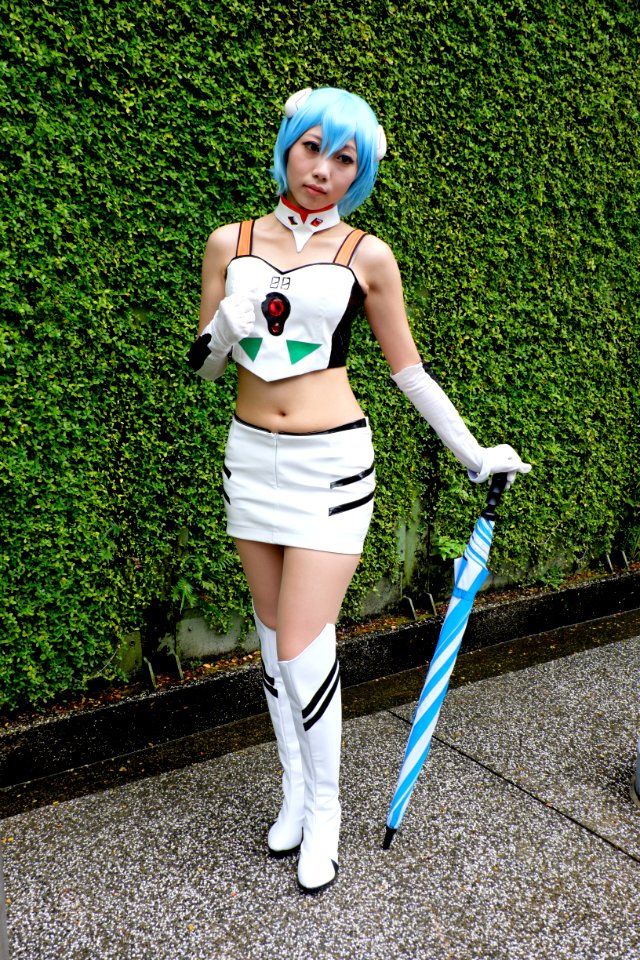 Cosplayer of Rei Ayanami feat Team Girl at FF26 20150830