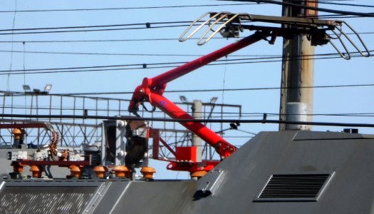 Current collector of electric locomotive 2ES6-876