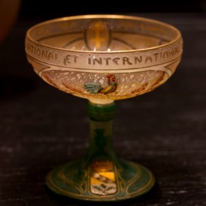 Coupe Alérion, coq et chêne, armes de Nancy