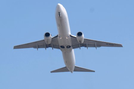 Easter Jet Boeing 737-86N HL8029 Taking off from Taipei Songshan Airport 20150314b