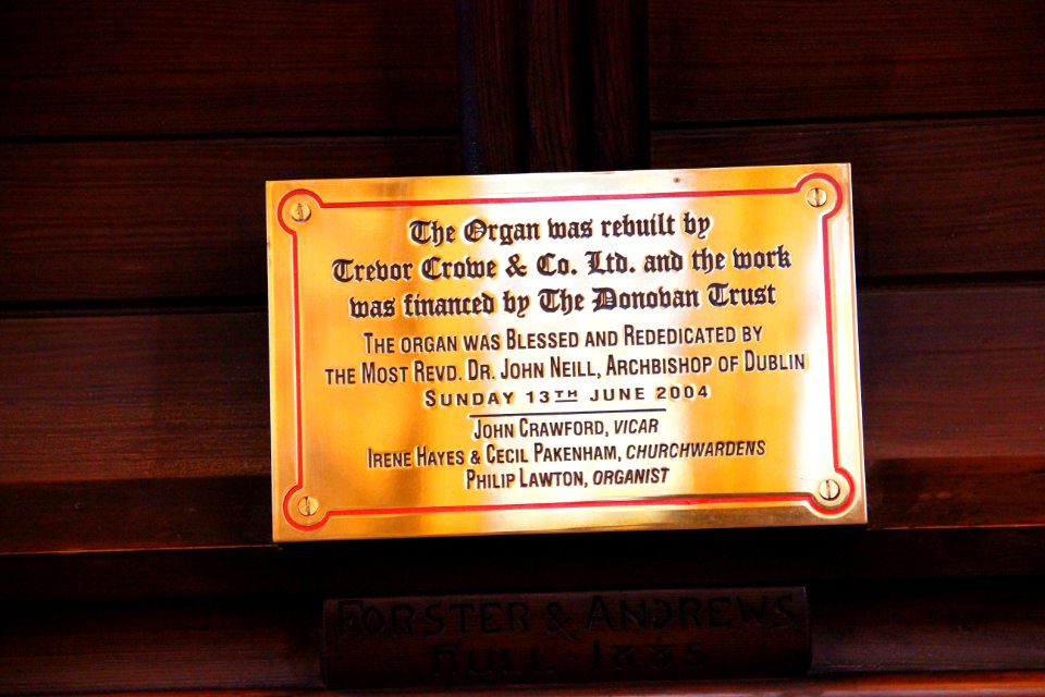 Dublin St Audoens Church Cornmarket Nave Forster and Andrews Organ 02