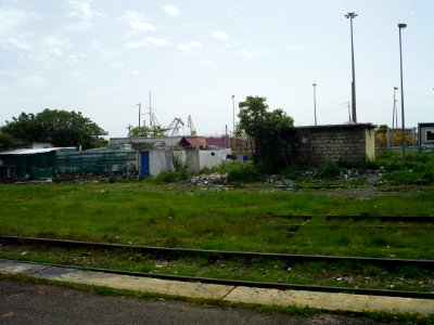 Durres train station slum