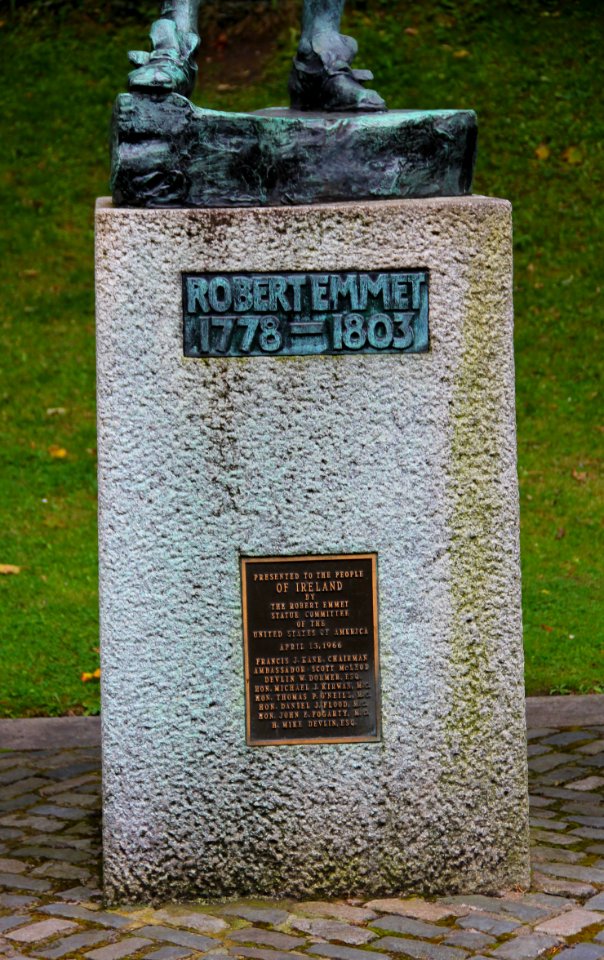 Dublin St Stephens Green Robert Emmet Statue 02
