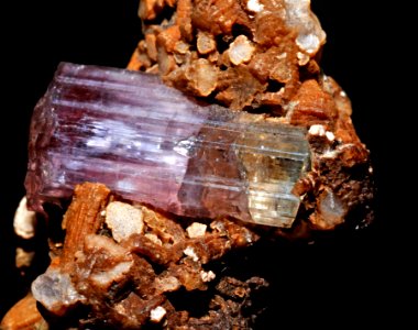 Elbaite sur lépidolite (Brésil)