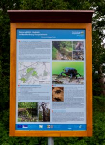 Detershagen Westenbruegger Holz Informationstafel Natura 2000 01