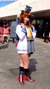 Destroyer Yukikaze Fleet Girl Cosplayer in FF25 20150201a