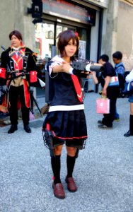 Destroyer Shigure Fleet Girl Cosplayer at FFK8 20151129
