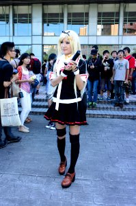 Destroyer Yūdachi Fleet Girl Cosplayer in FF24 20140727 photo