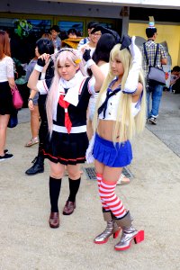 Destroyer Yūdachi and Shimakaze Fleet Girl Cosplayers at FF26 20150830