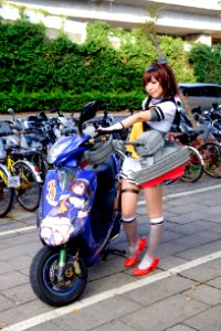 Destroyer Akizuki Fleet Girl Cosplayer with Itansha at CWT41 20151213