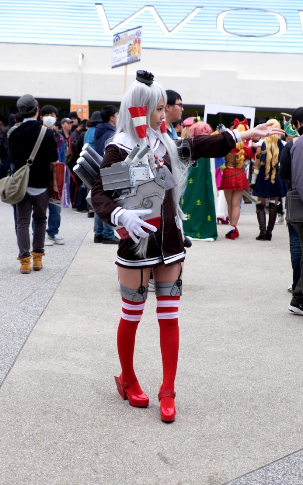 Destroyer Amatsukaze Fleet Girl Cosplayer in FF25 20150131a