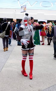 Destroyer Amatsukaze Fleet Girl Cosplayer in FF25 20150131a