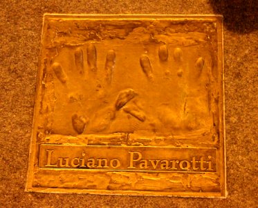 Dublin Gaiety Theatre Handprint Luciano Pavarotti
