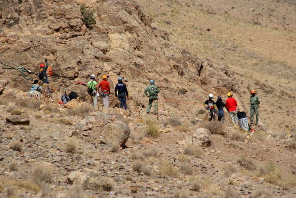A group of mountain climbers in Mirabad - Nishapur 02