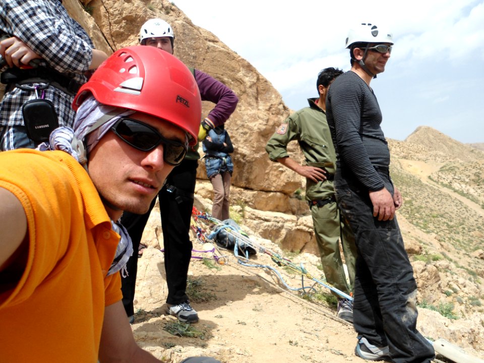 A group of mountain climbers in Mirabad - Nishapur 01