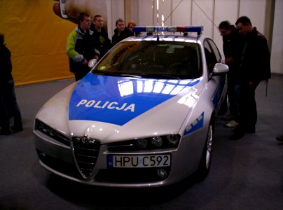 Alfa Romeo 159 police front Poznan 2011