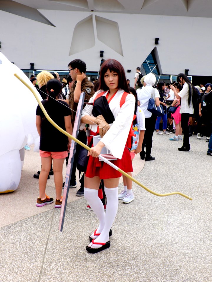 Aircraft Carrier Akagi Fleet Girl Cosplayer at FF26 20150829a