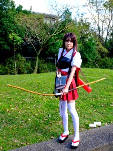 Aircraft Carrier Akagi Fleet Girl Cosplayer at CWT42 20160213