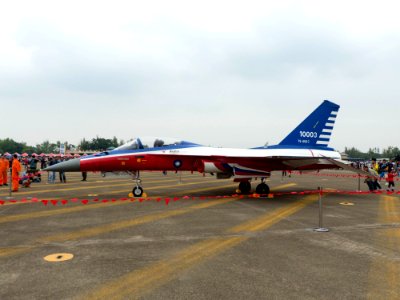 AIDC F-CK-1A 10003 Display at Ching Chuang Kang AFB Apron 20161126e