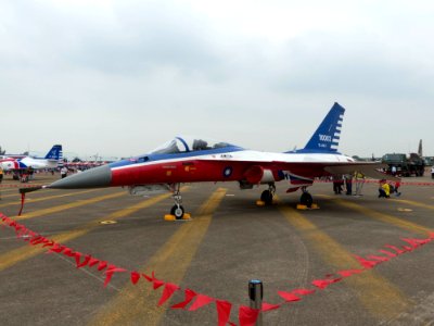 AIDC F-CK-1A 10003 Display at Ching Chuang Kang AFB Apron 20161126d