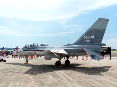 AIDC F-CK-1B 10004 Display at Gangshan Air Force Base 20170812Lc
