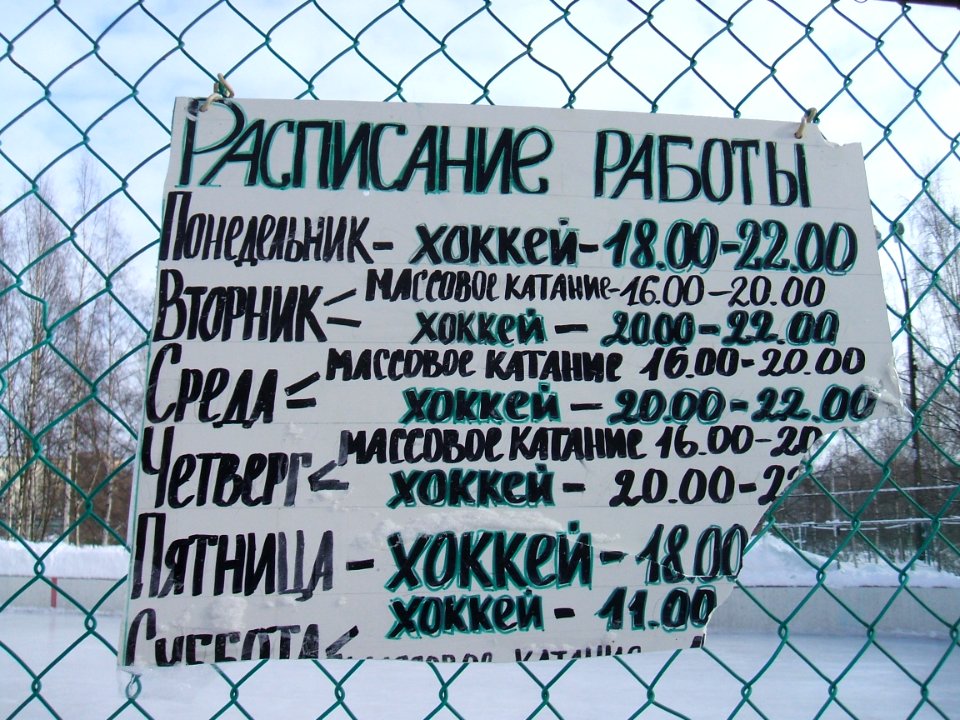 Сестрорецк СПб. Ледовый каток
