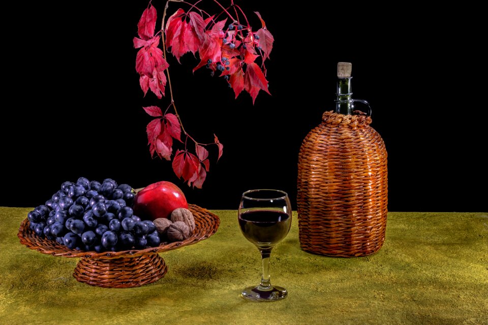 A glass of wine glass binge