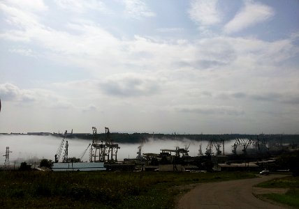Ванино порт туман