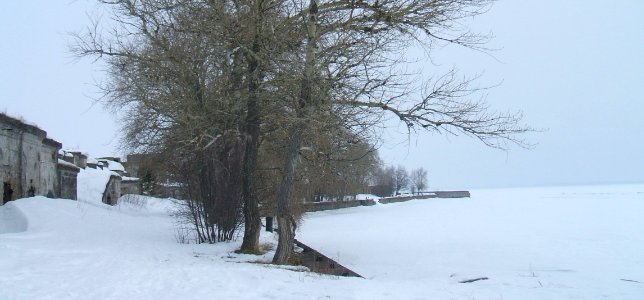 Вид на берег Сестрорецка от форта Тотлебен