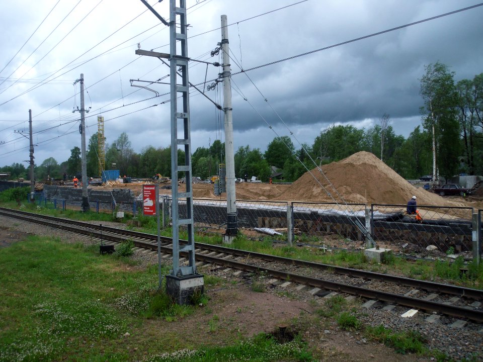 Белоостров СПб. Строительство скоростного диаметра