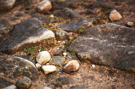 Nature pebbles mountains photo